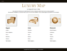 Tablet Screenshot of luxurymap.veraclasse.it